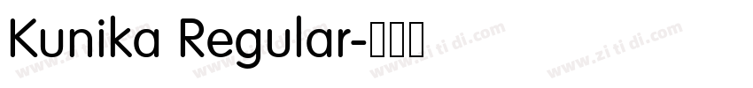 Kunika Regular字体转换 Kunika Regular字体转换